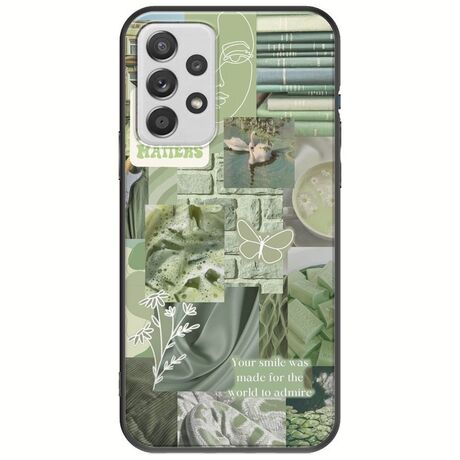 Aesthetic Green Samsung Galaxy A32 5G Black TPU (Μαύρη Σιλικόνη)