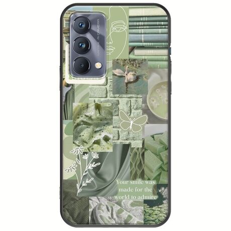 Aesthetic Green Realme GT 5G Black TPU (Μαύρη Σιλικόνη)