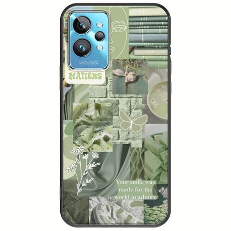 Aesthetic Green Realme GT2 Pro Black TPU (Μαύρη Σιλικόνη)
