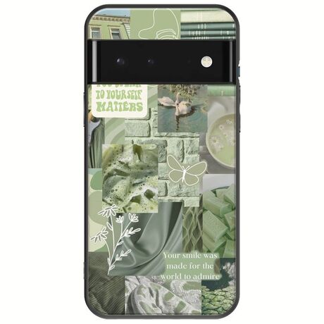 Aesthetic Green Google Pixel 6 Pro 5G Black TPU (Μαύρη Σιλικόνη)