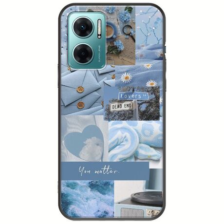 Aesthetic Blue Xiaomi Redmi 10 5G Black TPU (Μαύρη Σιλικόνη)