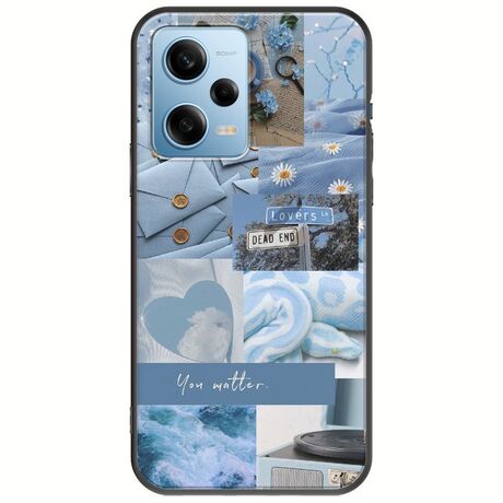 Aesthetic Blue Xiaomi Redmi Note 12 4G Black TPU (Μαύρη Σιλικόνη)