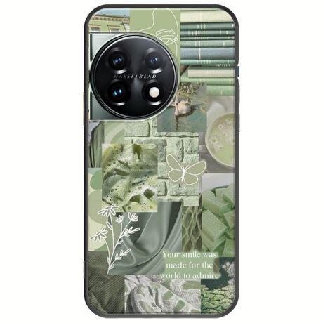 Aesthetic Green OnePlus 11 5G Black TPU (Μαύρη Σιλικόνη)