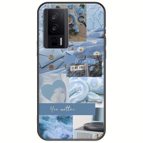 Aesthetic Blue Xiaomi Poco F5 Pro 5G Black TPU (Μαύρη Σιλικόνη)