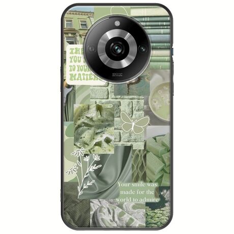 Aesthetic Green Realme 11 Pro 5G Black TPU (Μαύρη Σιλικόνη)