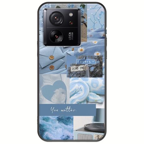 Aesthetic Blue Xiaomi 13T Pro 5G Black TPU (Μαύρη Σιλικόνη)
