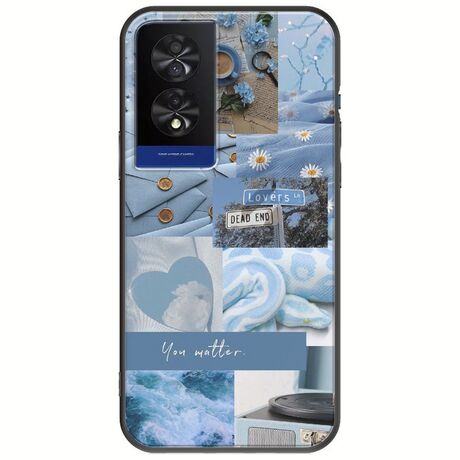 Aesthetic Blue TCL 40 NXTPAPER 4G Black TPU (Μαύρη Σιλικόνη)