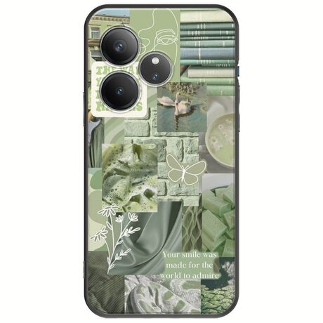 Aesthetic Green Realme GT 6 5G Black TPU (Μαύρη Σιλικόνη)
