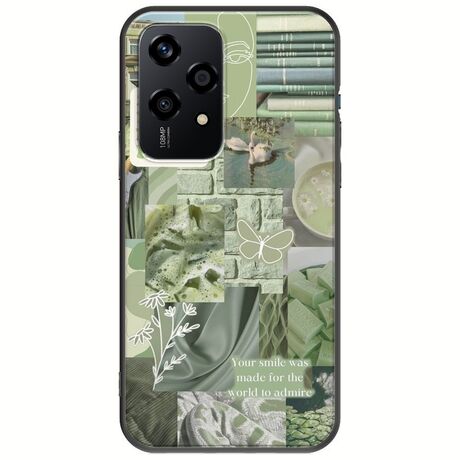 Aesthetic Green Honor 200 Lite 5G Black TPU (Μαύρη Σιλικόνη)