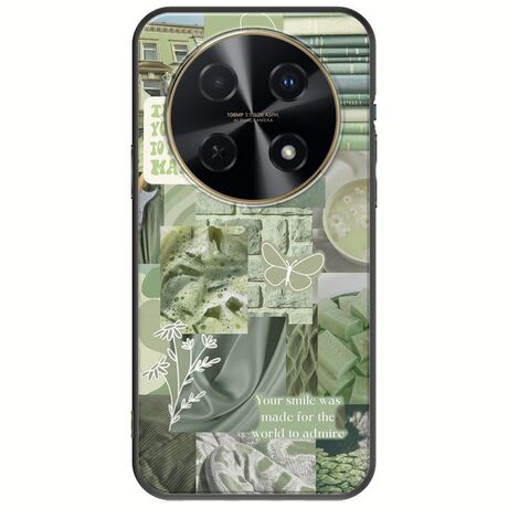 Aesthetic Green Huawei Nova 12i Black TPU (Μαύρη Σιλικόνη)