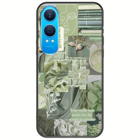 Aesthetic Green OnePlus Nord CE4 Lite 5G Black TPU (Μαύρη Σιλικόνη)