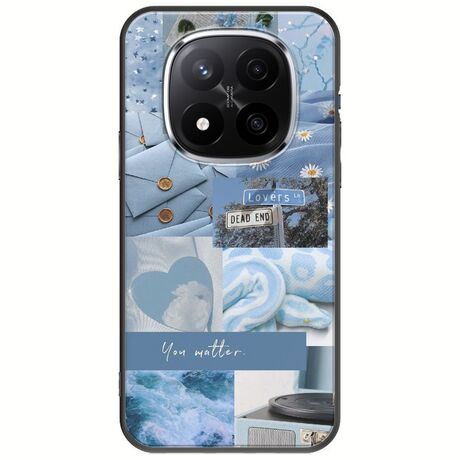 Aesthetic Blue Xiaomi Poco X7 5G Black TPU (Μαύρη Σιλικόνη)