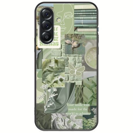 Aesthetic Green Samsung Galaxy A56 5G Black TPU (Μαύρη Σιλικόνη)