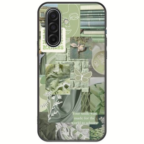 Aesthetic Green Samsung Galaxy A17 4G / 5G Black TPU (Μαύρη Σιλικόνη)