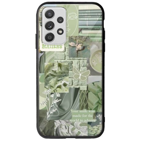 Aesthetic Green Samsung Galaxy A32 5G Groove TPU (Tempered Glass και TPU)