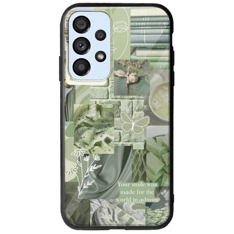 Aesthetic Green Samsung Galaxy A53 5G Groove TPU (Tempered Glass και TPU)