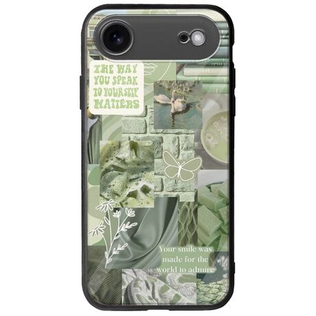 Aesthetic Green iPhone Air Groove TPU (Tempered Glass και TPU)