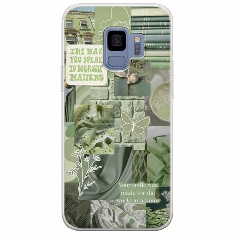 Aesthetic Green Samsung Galaxy S9 Flexible TPU (Διάφανη Σιλικόνη)