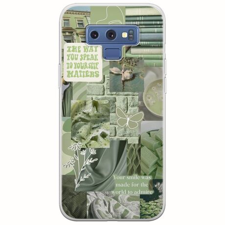 Aesthetic Green Samsung Galaxy Note 9 Flexible TPU (Διάφανη Σιλικόνη)
