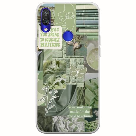 Aesthetic Green Xiaomi Redmi Note 7 Flexible TPU (Διάφανη Σιλικόνη)