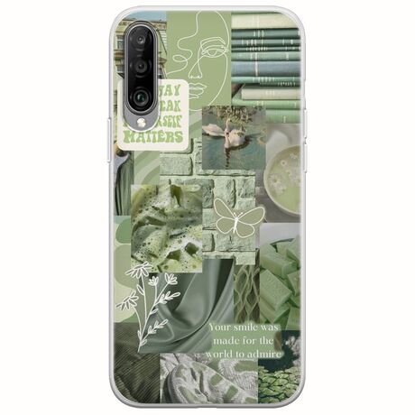 Aesthetic Green Xiaomi Mi A3 Flexible TPU (Διάφανη Σιλικόνη)