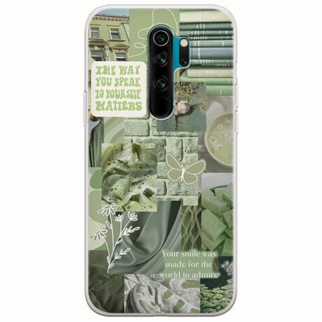 Aesthetic Green Xiaomi Redmi Note 8 Pro Flexible TPU (Διάφανη Σιλικόνη)