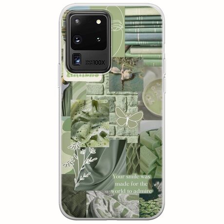 Aesthetic Green Samsung Galaxy S20 Ultra Flexible TPU (Διάφανη Σιλικόνη)