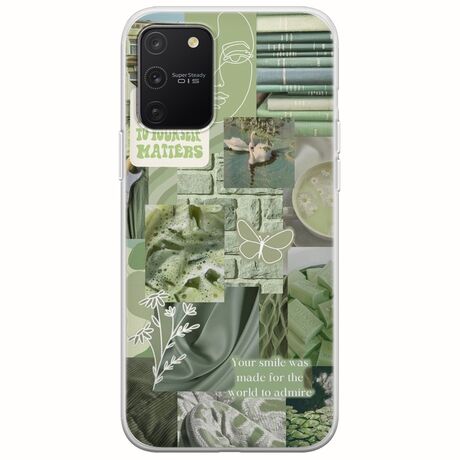 Aesthetic Green Samsung Galaxy S10 Lite Flexible TPU (Διάφανη Σιλικόνη)