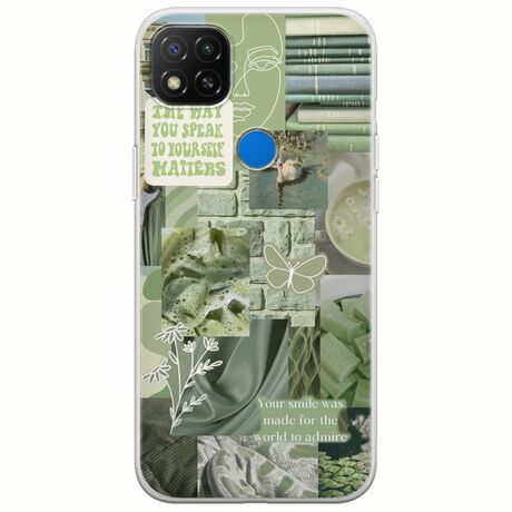 Aesthetic Green Xiaomi Redmi 9C Flexible TPU (Διάφανη Σιλικόνη)