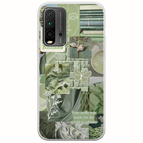 Aesthetic Green Xiaomi Redmi 9T Flexible TPU (Διάφανη Σιλικόνη)