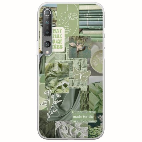 Aesthetic Green Xiaomi Mi 10  / Mi 10 Pro Flexible TPU (Διάφανη Σιλικόνη)