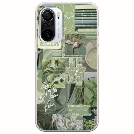 Aesthetic Green Xiaomi Poco F3 Flexible TPU (Διάφανη Σιλικόνη)