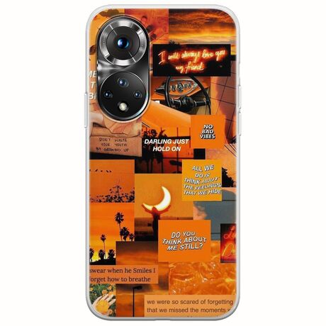 Aesthetic Orange Huawei Nova 9 Flexible TPU (Διάφανη Σιλικόνη)