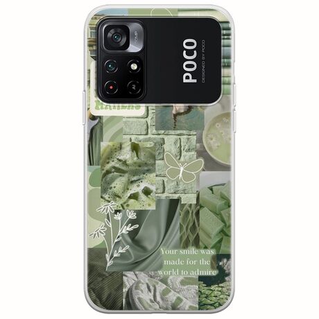 Aesthetic Green Xiaomi Poco M4 Pro 4G Flexible TPU (Διάφανη Σιλικόνη)