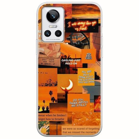 Aesthetic Orange Realme GT Neo 3 Flexible TPU (Διάφανη Σιλικόνη)