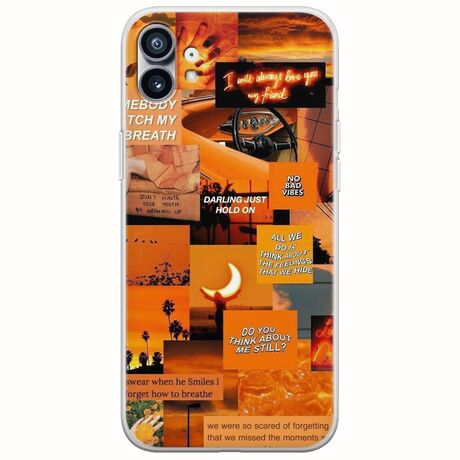 Aesthetic Orange Nothing Phone (1) Flexible TPU (Διάφανη Σιλικόνη)