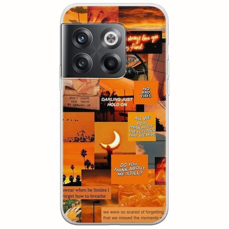Aesthetic Orange OnePlus 10T 5G Flexible TPU (Διάφανη Σιλικόνη)