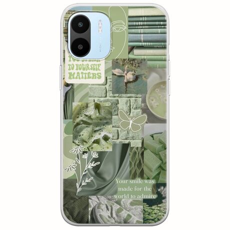Aesthetic Green Xiaomi Redmi A1 Flexible TPU (Διάφανη Σιλικόνη)