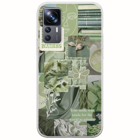 Aesthetic Green Xiaomi 12T / 12T Pro Flexible TPU (Διάφανη Σιλικόνη)