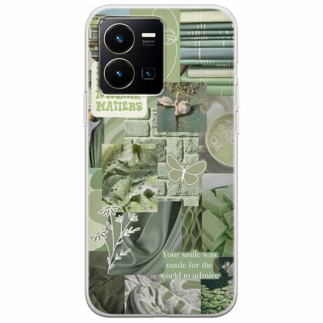 Aesthetic Green Vivo Y35 Flexible TPU (Διάφανη Σιλικόνη)