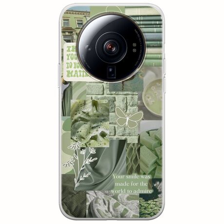 Aesthetic Green Xiaomi 12S Ultra Flexible TPU (Διάφανη Σιλικόνη)