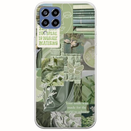 Aesthetic Green Samsung Galaxy M33 5G Flexible TPU (Διάφανη Σιλικόνη)
