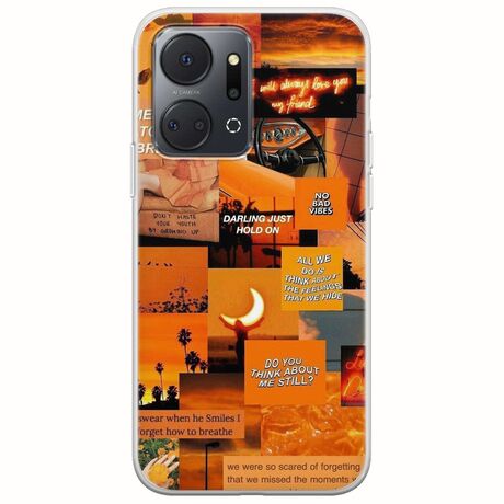 Aesthetic Orange Honor X7a Flexible TPU (Διάφανη Σιλικόνη)