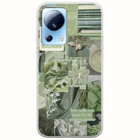 Aesthetic Green Xiaomi 13 Lite 5G Flexible TPU (Διάφανη Σιλικόνη)