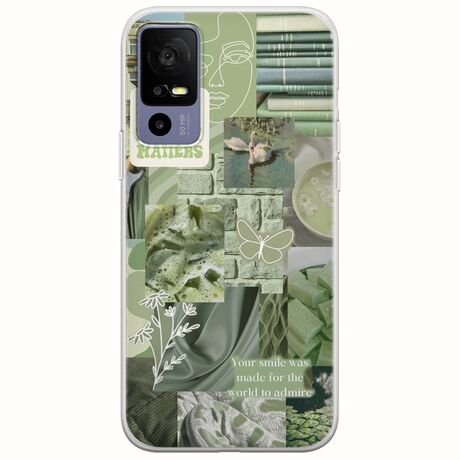 Aesthetic Green TCL 40R 5G Flexible TPU (Διάφανη Σιλικόνη)