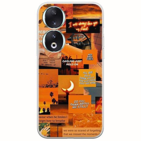 Aesthetic Orange Honor 90 5G Flexible TPU (Διάφανη Σιλικόνη)