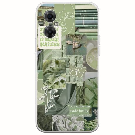 Aesthetic Green Xiaomi Poco M4 5G Flexible TPU (Διάφανη Σιλικόνη)