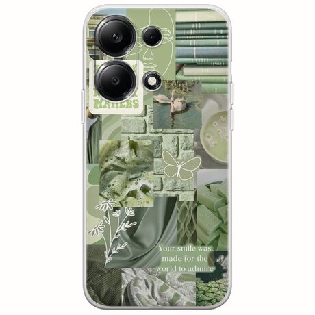 Aesthetic Green Xiaomi Redmi Note 13 4G Flexible TPU (Διάφανη Σιλικόνη)