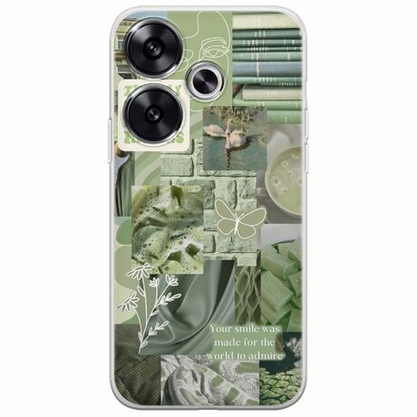 Aesthetic Green Xiaomi Poco F6 5G Flexible TPU (Διάφανη Σιλικόνη)