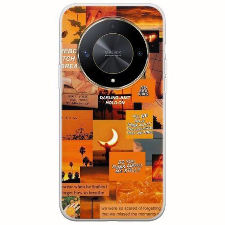 Aesthetic Orange Honor Magic 6 Lite 5G Flexible TPU (Διάφανη Σιλικόνη)